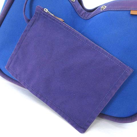 エルメス HERMES サックバガ GM トート バッグ ハンド キャンバス 