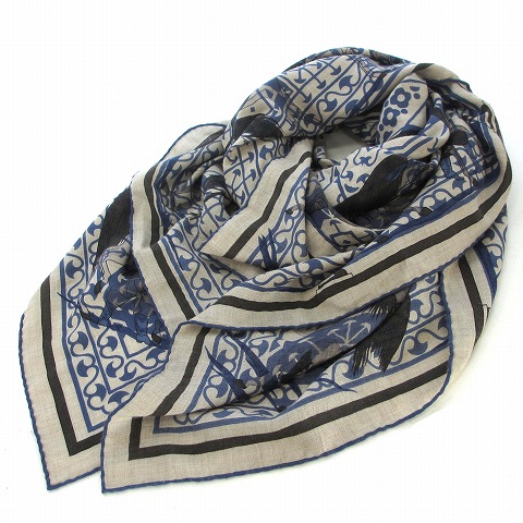 エルメス HERMES カレジェアン 140 大判 ストール ショール カシミヤ  