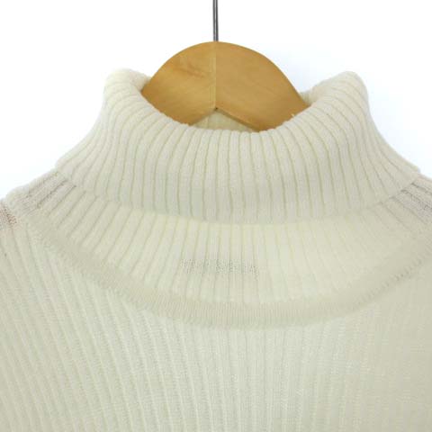 ビーノ Beno タートルネック リブ ニット セーター プルオーバー コットン混 ホワイト 白 Ll 130n2752 メンズ 022 ベクトルパーク