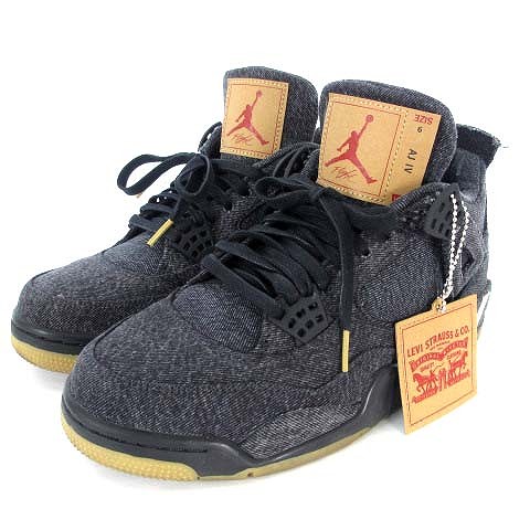 ナイキ NIKE 美品 AIR JORDAN 4 RETRO LEVIS NRG AO2571-001 エア 