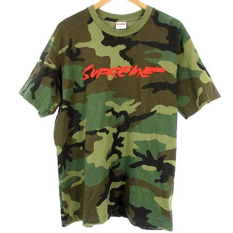 シュプリーム SUPREME 20AW Futura Logo Tee Woodland camo 