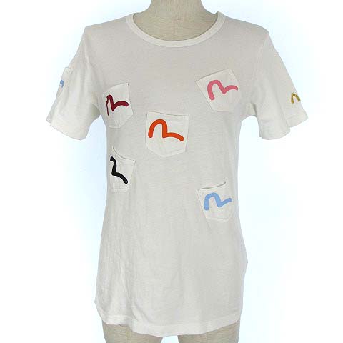 エヴィスドンナ EVISU DONNA ポケット Tシャツ カットソー カモメ 
