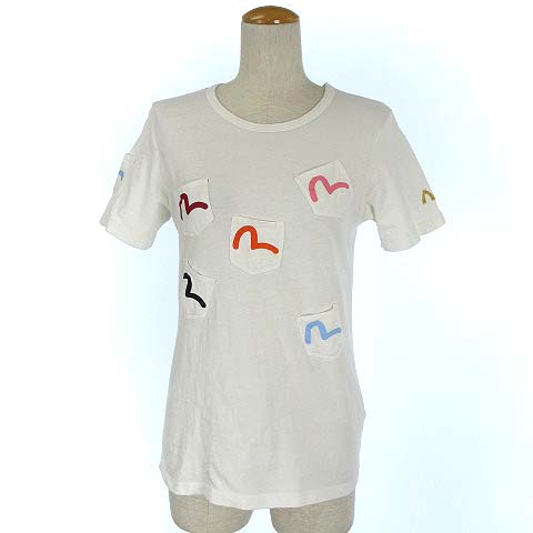 エヴィスドンナ EVISU DONNA ポケット Tシャツ カットソー カモメ 