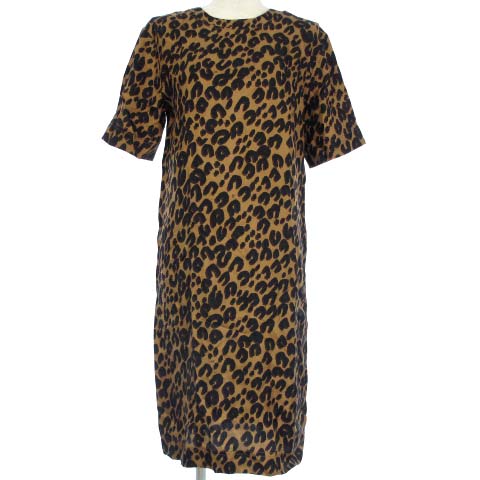 未使用品 ルイヴィトン LOUIS VUITTON ワンピース 半袖 レオパード 総  