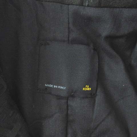 【美品】FENDI ズッカ ズッキーノ トレンチ コート 総柄 40イタリア製 FENDI ZUCCA PATTERNED BELTED MOUTON COAT MADE IN ITALY/フェンディ