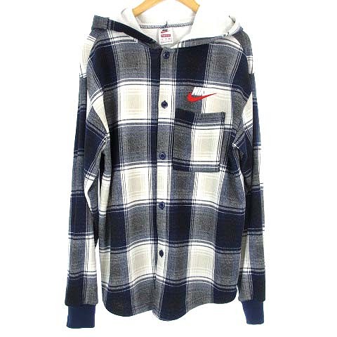 シュプリーム SUPREME ナイキ NIKE 18AW Plaid Hooded Sweatshirt 