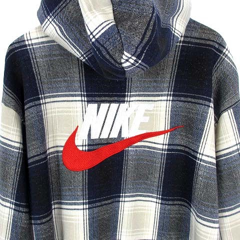シュプリーム SUPREME ナイキ NIKE 18AW Plaid Hooded Sweatshirt 