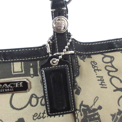 コーチ COACH ホースアンド キャリッジ トートバッグ キャンバス ロゴ 