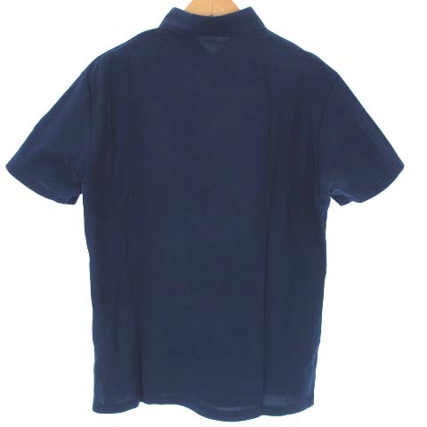 ☆バーバリーブラックレーベル ポロシャツ 半袖/メンズ/2/ネイビー☆美品 本物バーバリーブラックレーベルBURBERRY BLACK LABELコットン