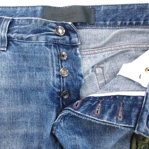 ドルチェ＆ガッバーナ 14GOLD G32VLD デニム パンツ インディゴ ドルチェ＆ガッバーナ 14GOLD G32VLD デニム パンツ インディゴ