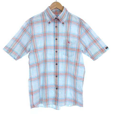 バーバリーブラックレーベル BURBERRY BLACK LABEL シャツ 半袖 ボタン 