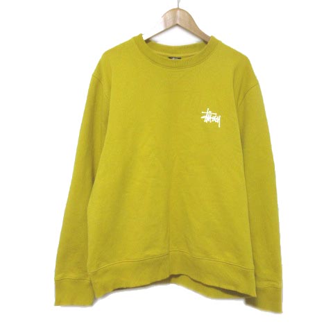STUSSY マスタード L トレーナー
