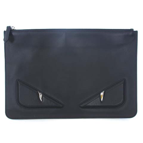 フェンディ FENDI バグズアイ BUGS EYE モンスター クラッチバッグ 