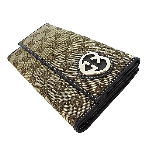 グッチ GUCCI 245723 2067 GGキャンバス ラブリーハート Wホック 