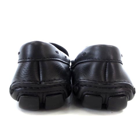 プラダ PRADA ドライビングシューズ ローファー　(クロコ黒） 美品✨PRADA プラダ ドライビングシューズ リボン ゴールドロゴ 付属品