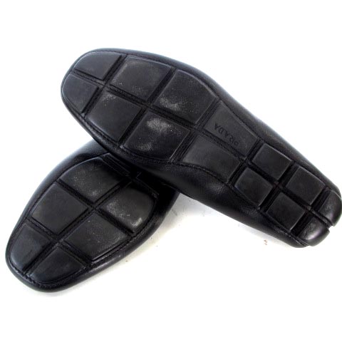 プラダ PRADA ドライビングシューズ ローファー レザー 2D1102 黒