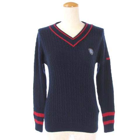 マスターバニー MASTER BUNNY ニット セーター 長袖 プルオーバー V  