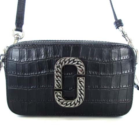 未使用品 マークジェイコブス MARC JACOBS THE SNAPSHOT CROC EMBOSSED 