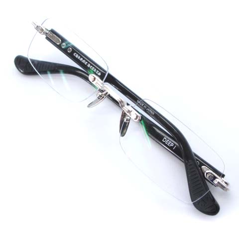 クロムハーツ CHROME HEARTS 美品 21年製 DEEP I ツーポントメガネ  
