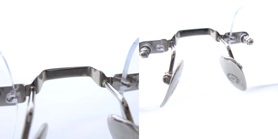 クロムハーツ CHROME HEARTS 美品 21年製 DEEP I ツーポントメガネ  