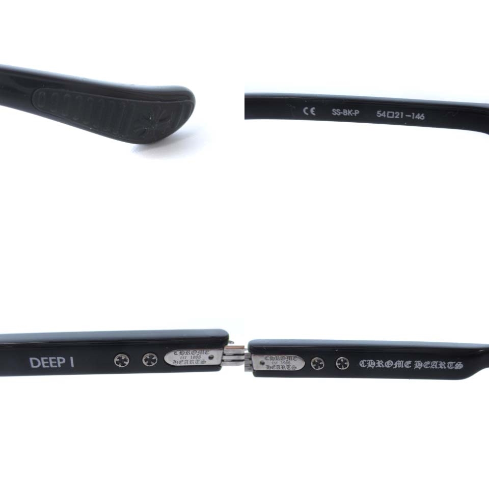 クロムハーツ CHROME HEARTS 美品 21年製 DEEP I ツーポントメガネ  