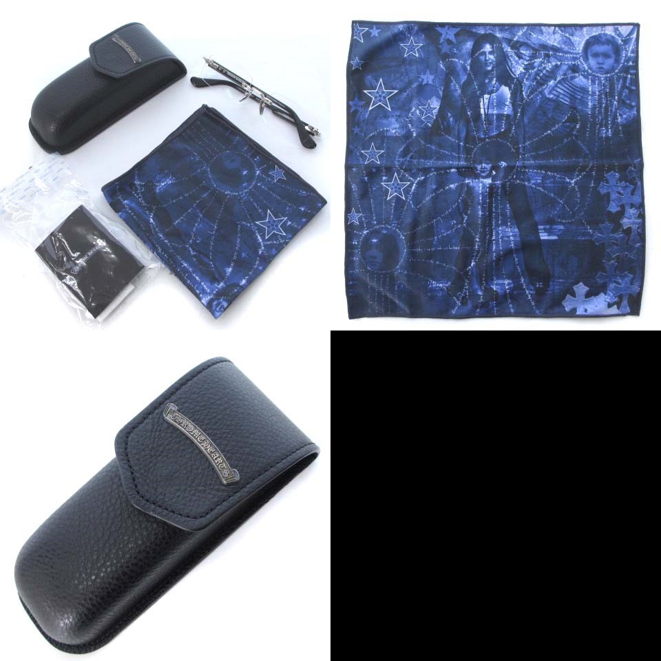 クロムハーツ CHROME HEARTS 美品 21年製 DEEP I ツーポントメガネ  