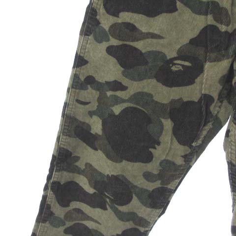 アベイシングエイプ A BATHING APE コーデュロイ パンツ 迷彩 カモフラ