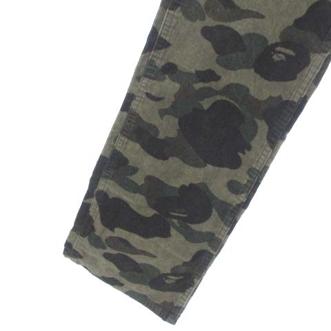 アベイシングエイプ A BATHING APE コーデュロイ パンツ 迷彩 カモフラ