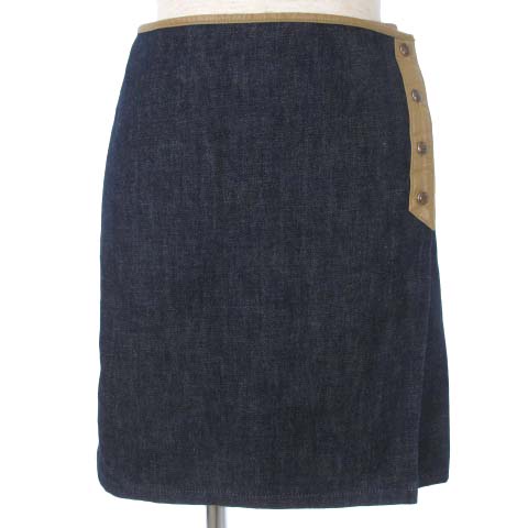 バーバリーブルーレーベル BURBERRY BLUE LABEL デニムタイトスカート