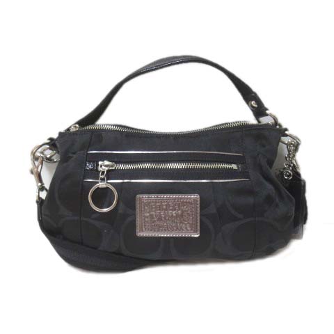 コーチ COACH POPPY ポピー ショルダー バッグ 黒 15317 2way 
