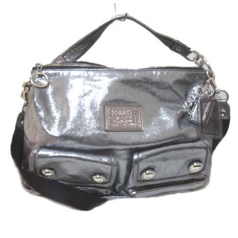 コーチ COACH ショルダーバッグ シルバー 14561 ポピー 2way 