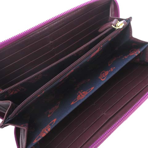 ヴィヴィアンウエストウッド Vivienne Westwood オーブ 型押し 長財布