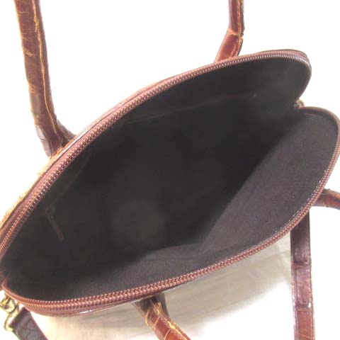 FURLA フルラ ショルダーバッグ オールレザー クロコ 型押し ブラウン kaipre_1000081974299