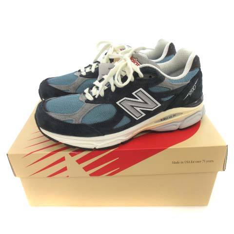 未使用品 ニューバランス NEW BALANCE タグ付き M990TE3 990V3 Navy  