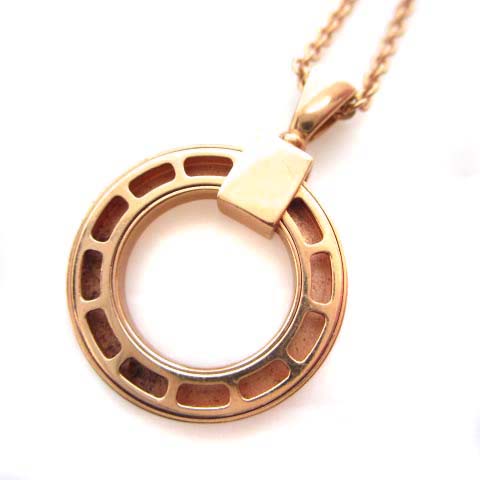 BVLGARI ブルガリブルガリ サークル 1Pダイヤ ネックレス K18PG