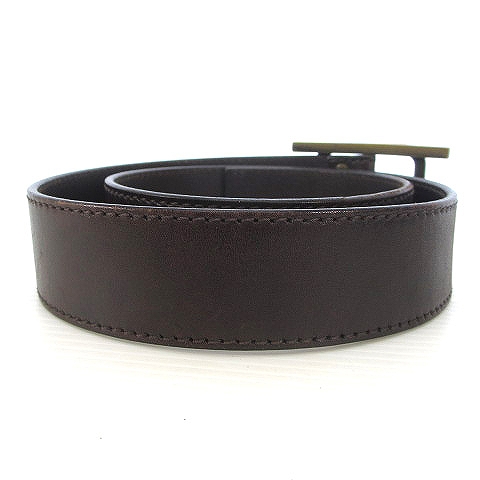 ディオールオム Dior HOMME ベルト Hバックル ピンバックル レザー 80 