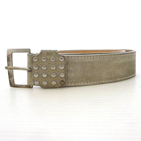 ディオールオム Dior HOMME ベルト ピンバックル スエード 1017 レザー 