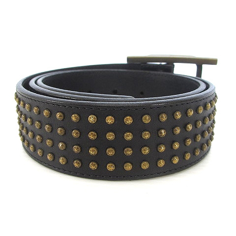 ディオールオム Dior HOMME ベルト Hバックル スタッズ レザー 65/100  