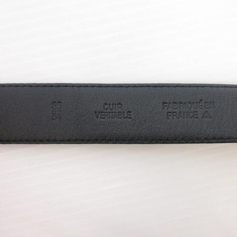 シャネル CHANEL ココマーク ベルト レザー ピンバックル 85/34 赤