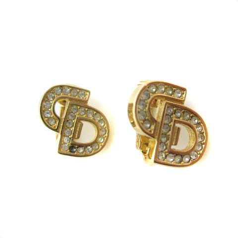 クリスチャンディオール Christian Dior CDロゴ ペア イヤリング 