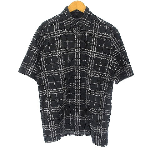 バーバリー ロンドン BURBERRY LONDON シャツ 半袖 ロゴ チェック 総柄  