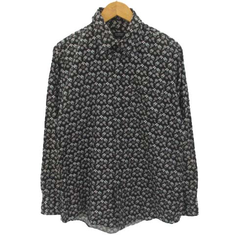 BURBERRY BLACK LABEL 花柄 シャツ バーバリーブラック