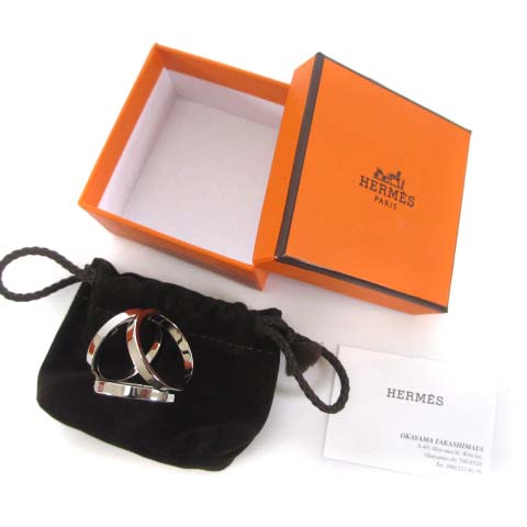 エルメス HERMES スカーフリング トリオ シルバーカラー アクセサリー