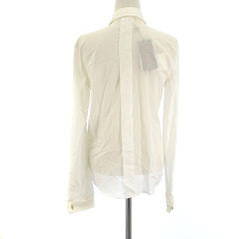 グッチ GUCCI タグ付き 198023・ZR053 シャツ ブラウス 長袖 フリル