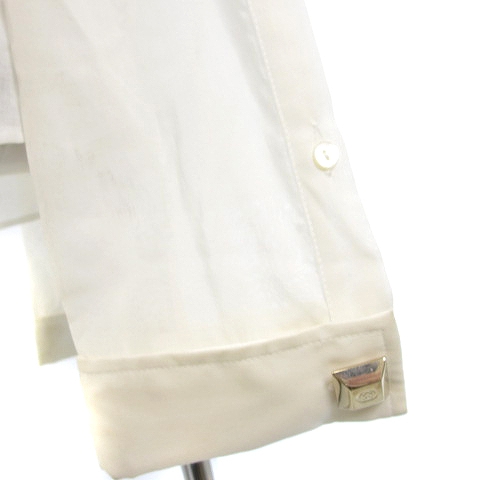 グッチ GUCCI タグ付き 198023・ZR053 シャツ ブラウス 長袖 フリル