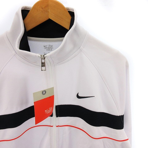NIKE】ナイキ 90s 白タグ ナイロンジャケット ワンポイント刺繍ロゴ 袖