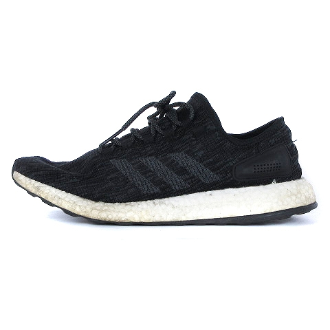 アディダス adidas Pure BOOST ピュア ブースト スニーカー ランニング シューズ ローカット ニット CP9326 黒 ブラック  28 靴 ■GY01 メンズ