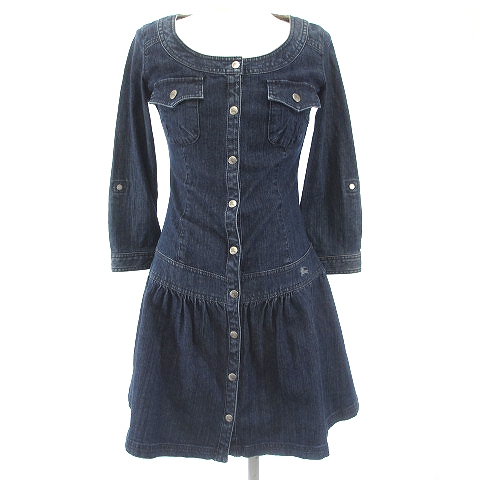 バーバリーブルーレーベル BURBERRY BLUE LABEL ワンピース ひざ丈 七 