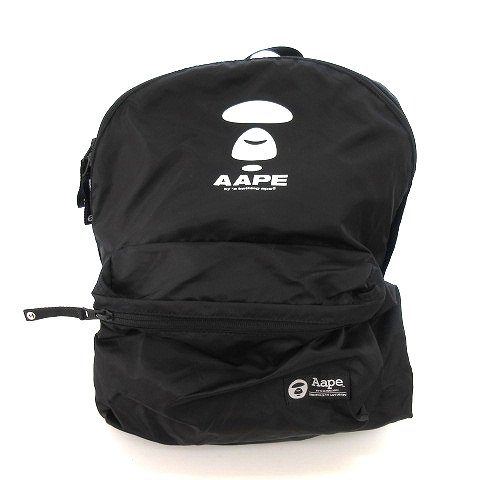 a bathing ape リュック 黒 アベイシングエイプ A BATHING APE 