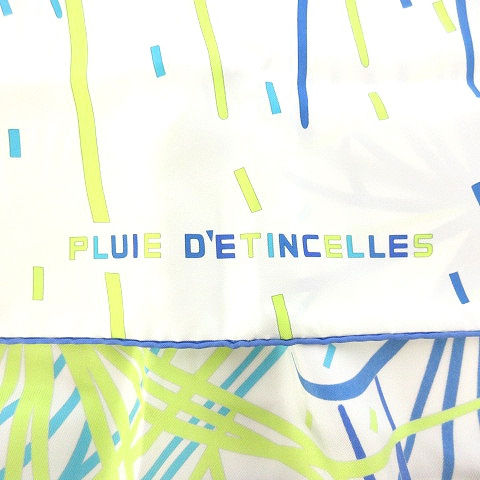 エルメス HERMES 美品 花火 カレ90 スカーフ PLUIE DE ETINCELLE
